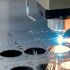 a grinding machine in action