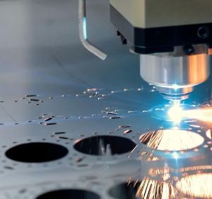 a grinding machine in action