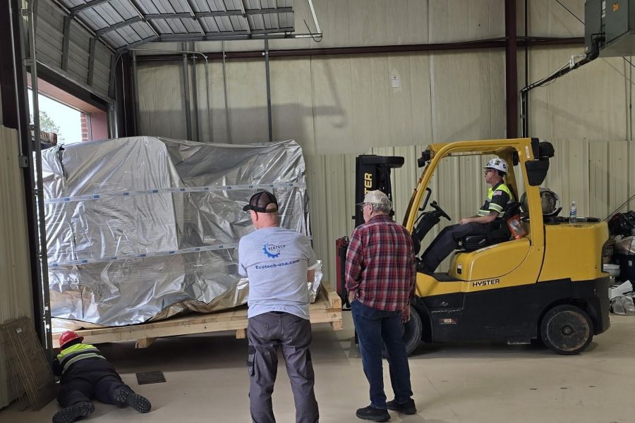 IGR 250 delivery to ecotech machine tool warehouse