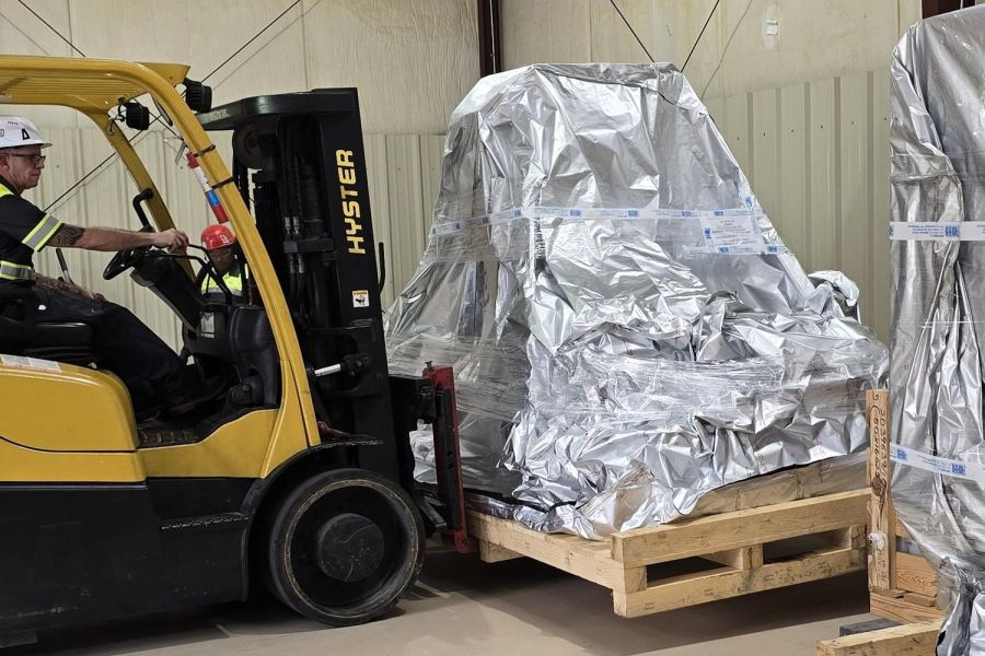 IGR 250 delivery to ecotech machine tool warehouse