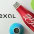Exal logo and products indoors